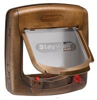 PetSafe Дверца для кошек Deluxe, магнитный замок, 4 позиции, под дерево - фото