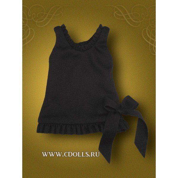 Топ Tonner Frills Black Top (Чёрныйс отделкой для кукол Тоннер) - фото