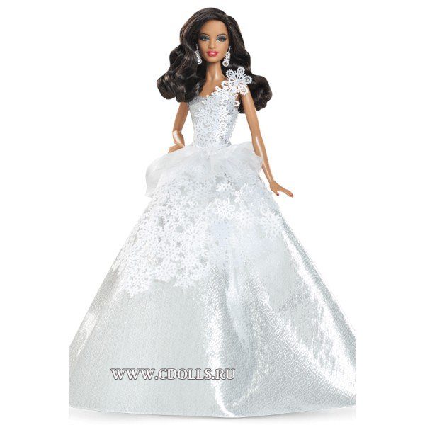 Кукла Barbie 2013 Holiday African American (Барби Праздничная 2013 Афроамериканка) - фото