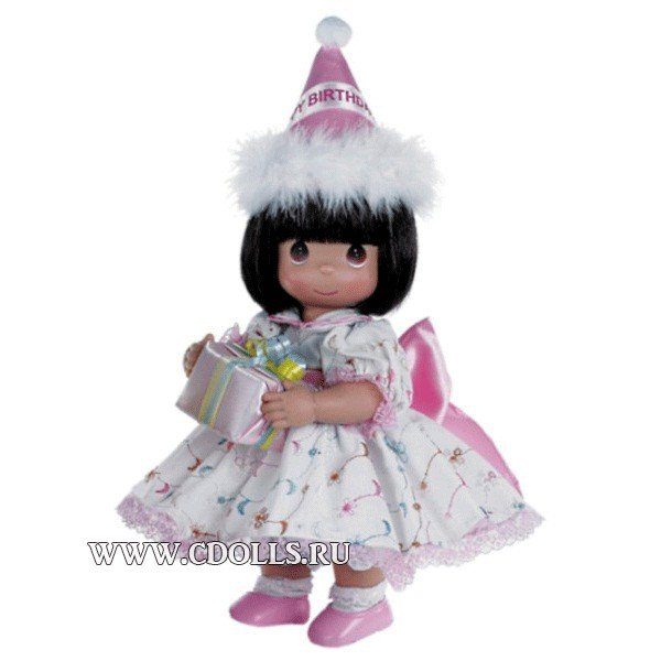 Кукла Precious Moments﻿ Birthday Wishes Brunette (Драгоценные Моменты Пожелания в День Рождения брюнетка) 31 см, The Doll Maker - фото