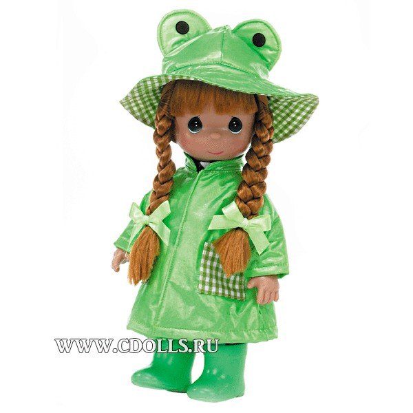 Кукла Precious Moments﻿ Friends Come Rain or Shine Frog (Драгоценные Моменты Друзья в любую погоду Лягушка) 31 см, The Doll Maker - фото
