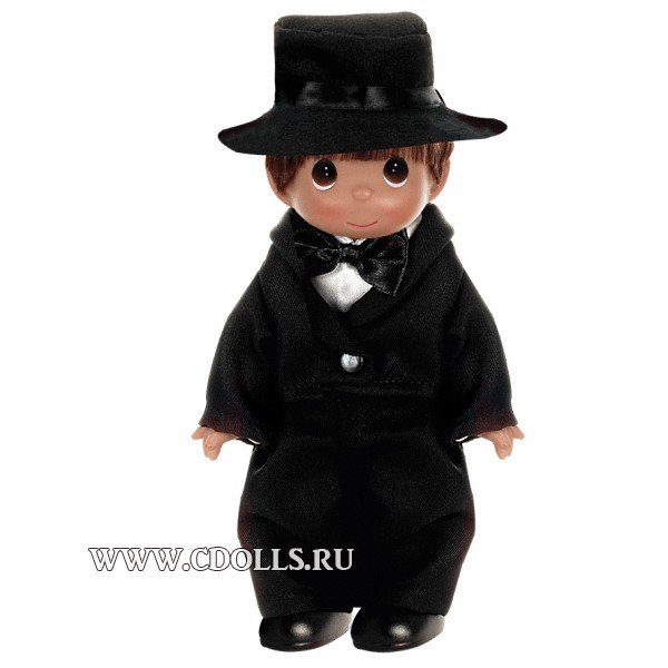Кукла Precious Moments﻿ Wedding Bells Groom Brunette (Драгоценные Моменты Свадебный Колокол Жених Брюнет) 23 см, The Doll Maker - фото