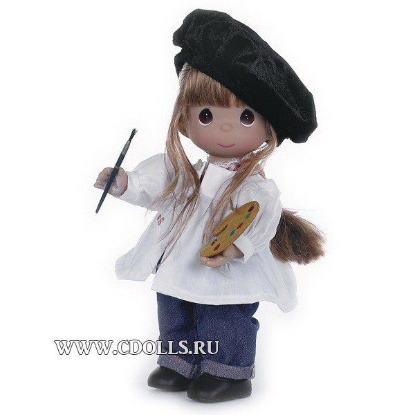 Кукла Precious Moments﻿ Color My World Brunette (Драгоценные Моменты Раскрась мой мир блондинка) 32 см, The Doll Maker - фото