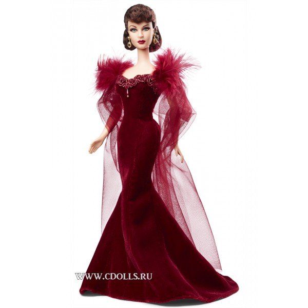 Кукла Barbie Gone With The Wind Scarlett OHara (Барби Скарлетт О’Хара в красном платье) - фото