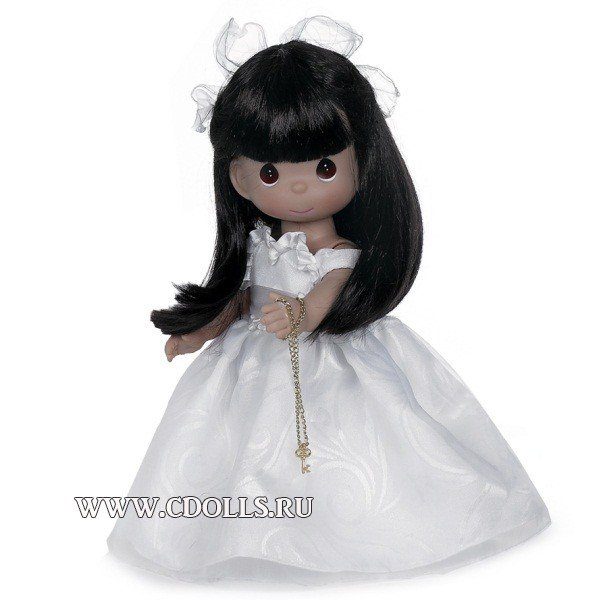 Кукла Precious Moments﻿ Key to My Heart Brunette (Драгоценные Моменты ключ к сердцу брюнетка) 32 см, The Doll Maker - фото