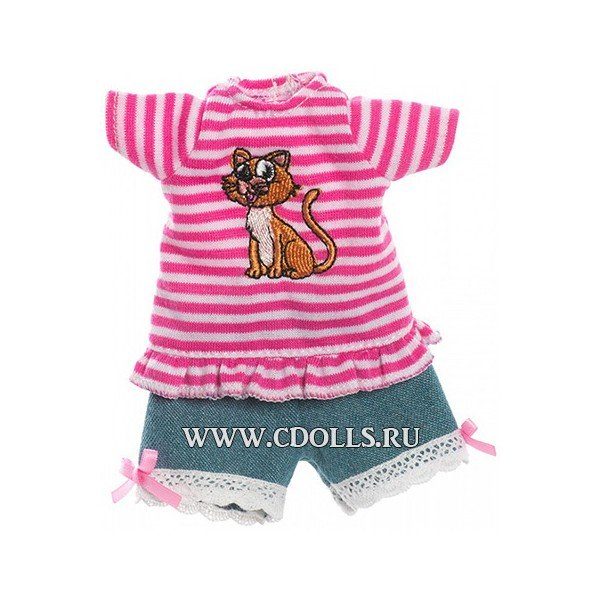 Наряд KidzNCats Mini-Jeans Suit (Джинсовый костюм мини для кукол Кидз Н Катс 21 см) - фото