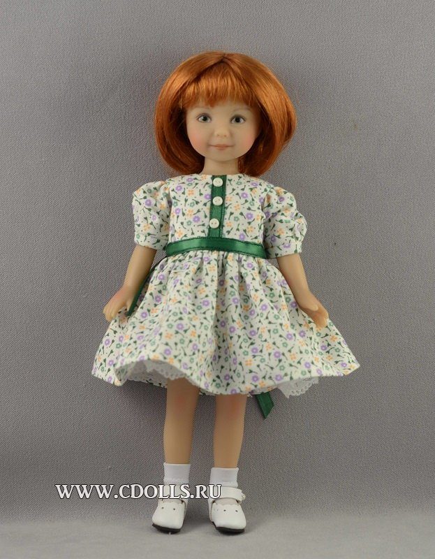 Комплект для кукол Heartstring Fancy Flowers Dress Set (Платье цветочная фантазия для кукол Хартстринг) - фото