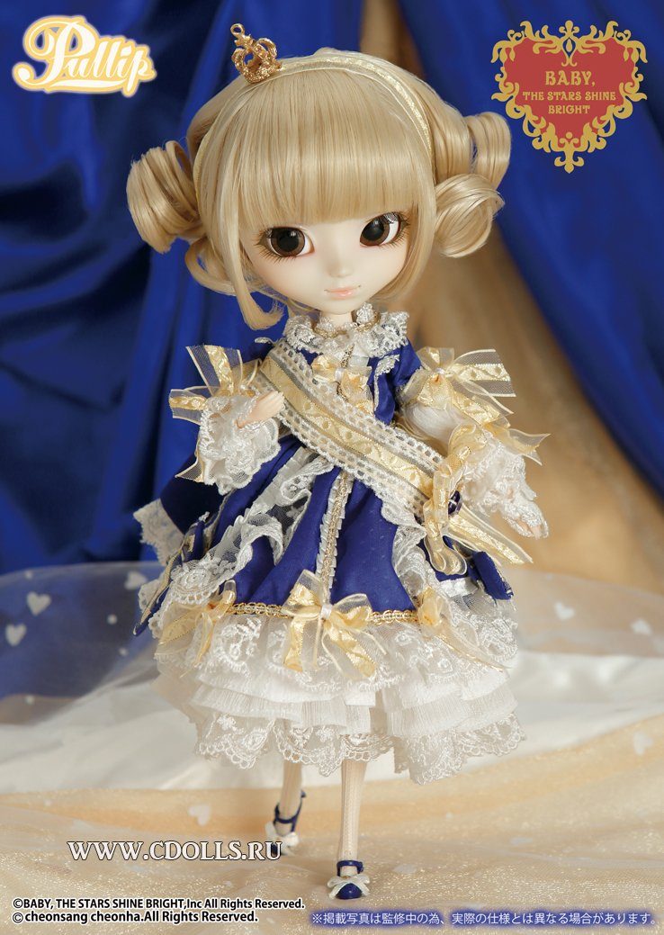 Кукла Pullip La robe vert bleu royal (Пуллип синее королевское платье), Groove Inc - фото