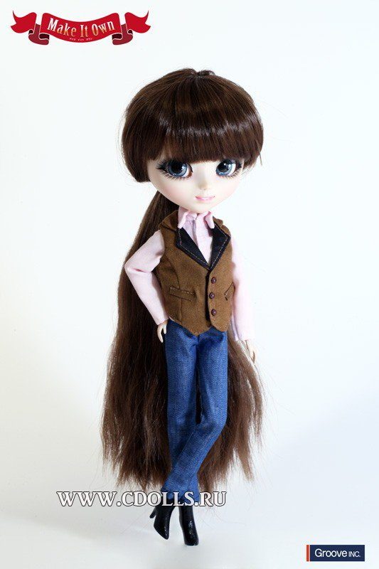Комплект жилет и джинсы на каждый день для кукол Pullip (Пуллип) 31 см / Isul (Исул), Groove inc - фото