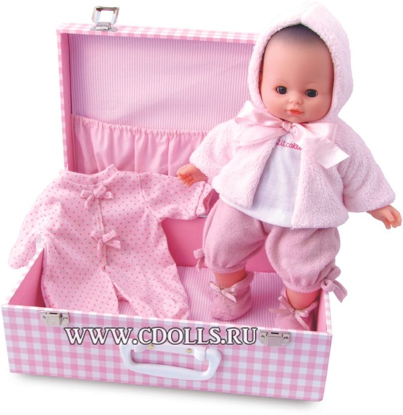 Кукла Petitcollin My Baby Love (Петитколин Мой любимый малыш в чемодане) - фото