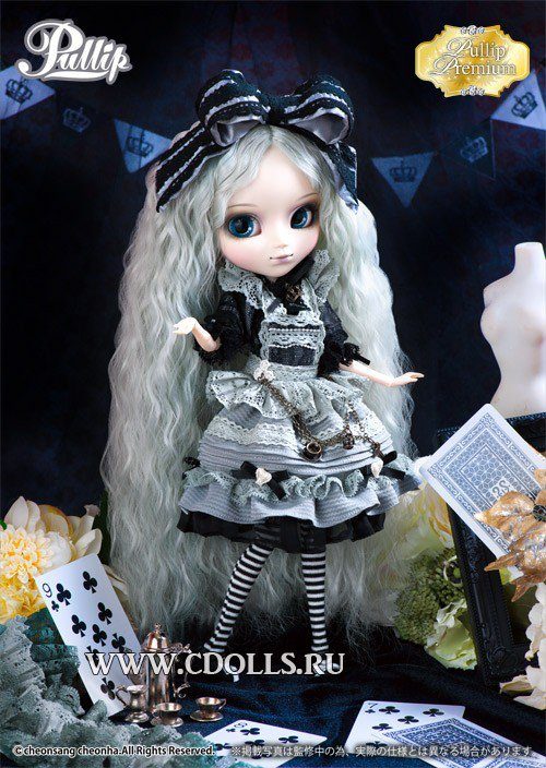 Кукла Pullip Romantic Alice Monochrome (Пуллип романтичная Алиса в черно-белом), Groove Inc - фото