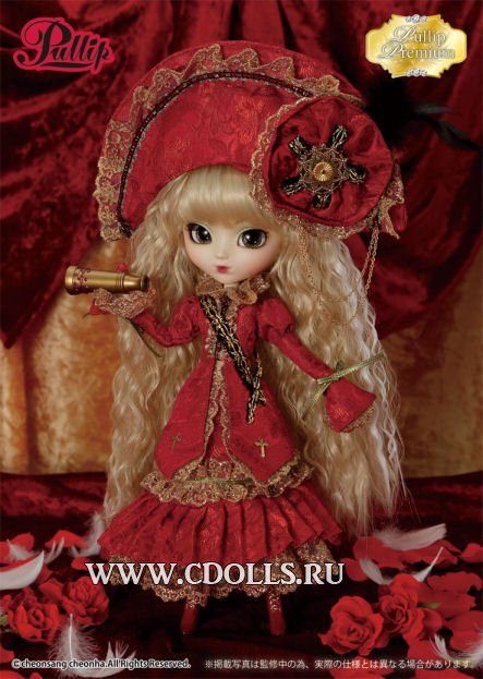 Кукла Pullip Veritas - deep crimson ver. (Пуллип Веритас насыщенный малиновый), Groove Inc - фото