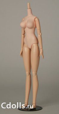Obitsu Body Female SBH-L, Large Bust with Magnet Whity (Обитсу женское тело куклы 27 см прорезиненное с магнитами белый цвет грудь L) - фото