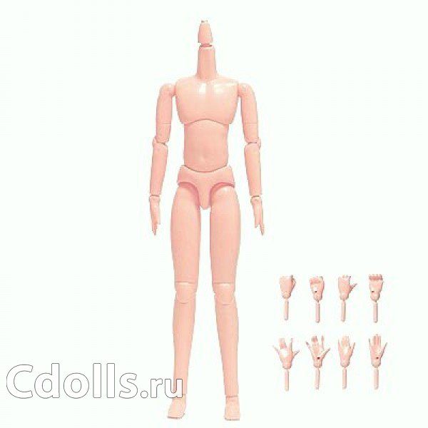 Obitsu Body Male Whity (Обитсу мужское тело куклы 21 см без магнитов белый цвет) - фото
