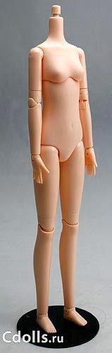 Obitsu Body Female - Bust Size S with Magnet Natural (Обитсу женское тело куклы 25 см с магнитами натуральный цвет грудь S) - фото