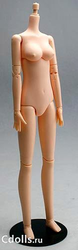 Obitsu Body Female - Bust Size M with Magnet Natural (Обитсу женское тело куклы 25 см с магнитами натуральный цвет грудь M) - фото