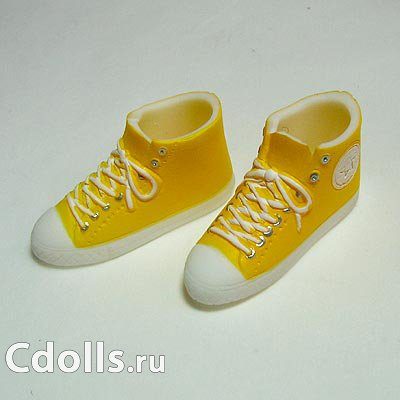 Obitsu Basketball Shoes Female Yellow (Кеды желтые для кукол Обитсу 21, 23, 25, 27 см) - фото