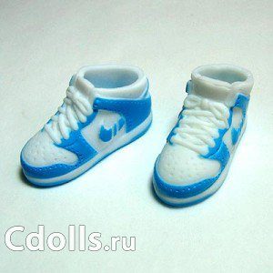 Obitsu Sneakers Female Blue (Кроссовки голубые для кукол Обитсу 21, 23, 25, 27 см) - фото