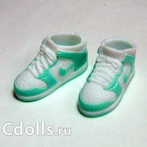 Obitsu Sneakers Female Green (Кроссовки зеленые для кукол Обитсу 21, 23, 25, 27 см) - фото