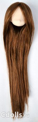 Голова Obitsu Head with Flocked Hair Whity Medium Brown (Аниме белый цвет каштановые волосы для кукол Обитсу 11 см) - фото