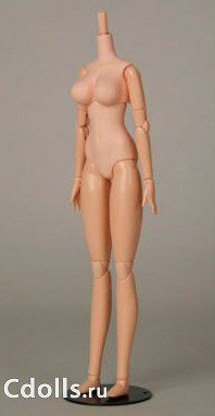 Obitsu Body Female SBH-L Large Bust Natural (Обитсу женское тело куклы 27 см прорезиненное с магнитами натуральный цвет грудь L) - фото