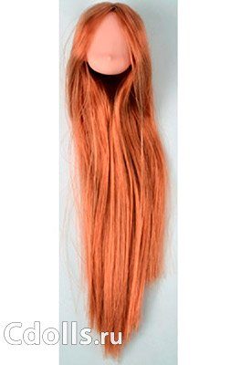 Голова Obitsu Head with Flocked Hair Natural Shining Brown (Аниме натуральный цвет светло-каштановые волосы для кукол Обитсу 11 см) - фото