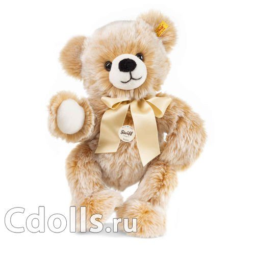 Мягкая игрушка Steiff Bobby Dangling Teddy Bear (Штайф Мишка Тедди Бобби бежевый 40 см) - фото