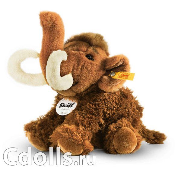 Мягкая игрушка Steiff Manni Mamoth (Штайф Мамонт Манни коричневый 18 см) - фото