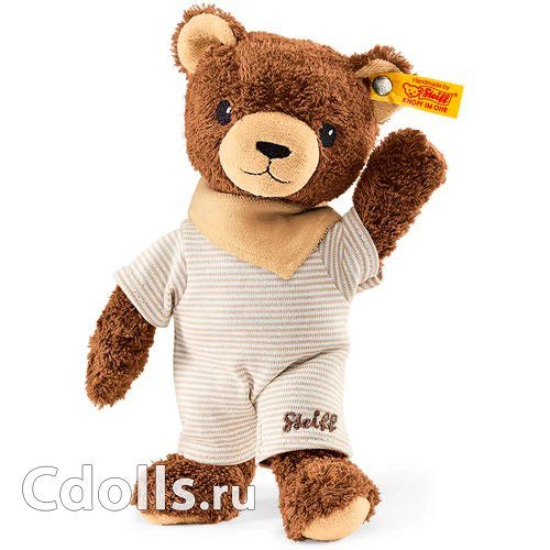 Мягкая игрушка Steiff Basti Bear (Штайф Мишка Басти бежево-коричневый 20 см) - фото