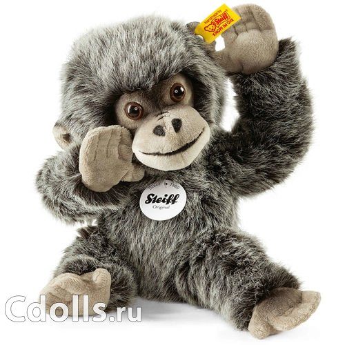 Мягкая игрушка Steiff Gora Baby Gorilla (Штайф Горилла Гора серая 25 см) - фото