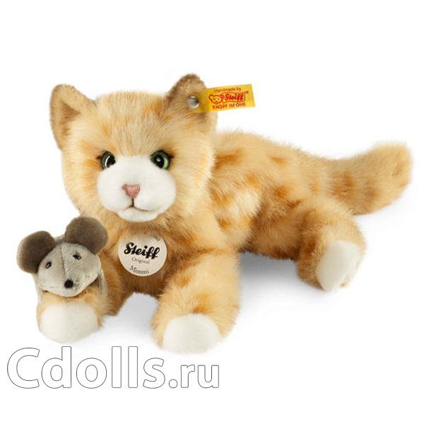Мягкая игрушка Steiff Mimmi Cat (Штайф Котенок Мимми рыжий 24 см) - фото