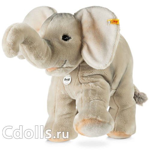 Мягкая игрушка Steiff Trampili Elephant (Штайф Слон Трампили серый 45 см) - фото