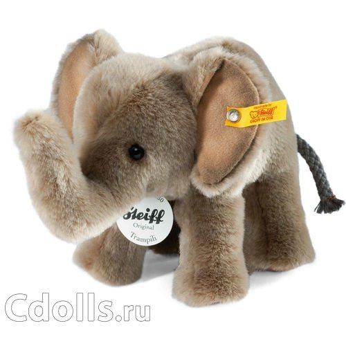 Мягкая игрушка Steiff Trampili Elephant (Штайф Слон Трампили серый 18 см) - фото