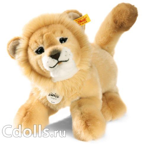 Мягкая игрушка Steiff Leo Baby Dangling Lion (Штайф Львенок Лео бежевый 28 см) - фото