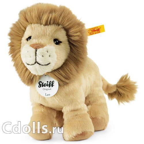 Мягкая игрушка Steiff Leo Lion (Штайф Лев Лео бежевый 16 см) - фото