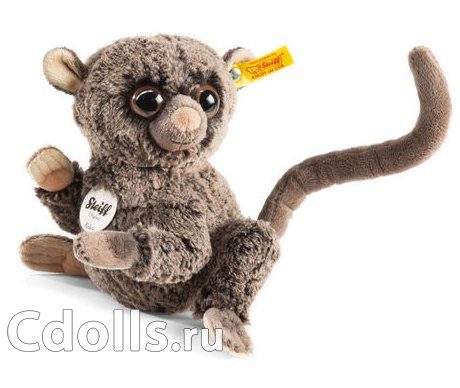 Мягкая игрушка Steiff Koko Tarsier (Штайф Обезьянка Коко коричневая 17 см) - фото