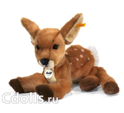 Мягкая игрушка Steiff Rieke Dangling Fawn (Штайф Олененок Рики коричневый 35 см) - фото