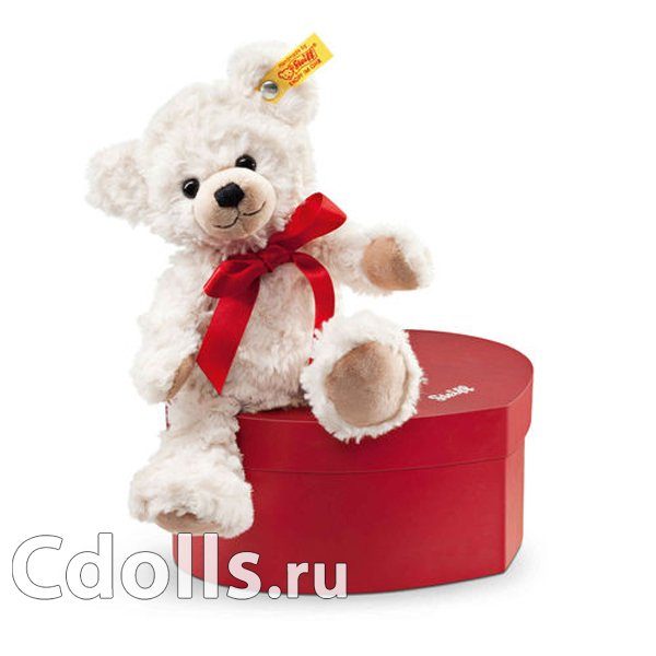 Мягкая игрушка Steiff Sweetheart Teddy Bear (Штайф Дорогой Мишка Тедди кремовый 22 см) - фото