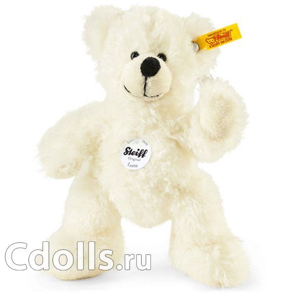 Мягкая игрушка Steiff Lotte Teddy bear (Штайф Мишка Тедди Лотте белый 18 см) - фото