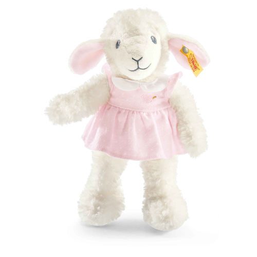 Мягкая игрушка Steiff Sweet Dreams Lamb pink (Штайф Барашек Сладкие сны розовый 28 см) - фото