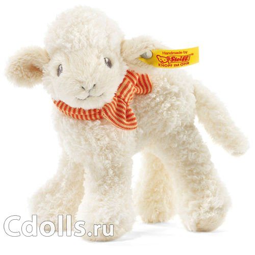 Мягкая игрушка Steiff Little Baby Linda Lamb (Штайф Маленькая Овечка Линда кремовая 15 см) - фото
