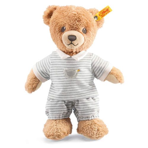 Мягкая игрушка Steiff Sleep Well Bear grey (Штайф Мишка Крепкий сон серый 25 см) - фото