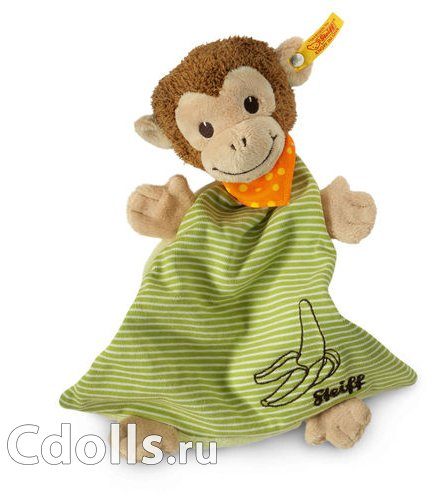 Мягкая игрушка Steiff Jocko Monkey Comforter (Штайф Обезьянка Джоко комфортер 26 см) - фото