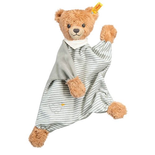 Мягкая игрушка Steiff Sleep Well Bear Comforter grey (Штайф Мишка Крепкий сон комфортер серый 30 см) - фото