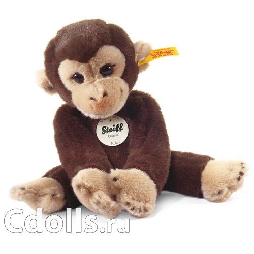 Мягкая игрушка Steiff Little Friend Koko Monkey (Штайф Маленький друг Обезьянка Коко коричневая 25 см) - фото