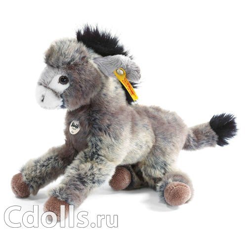 Мягкая игрушка Steiff Little Friend Issy Donkey (Штайф Маленький друг Ослик Исси серый 24 см) - фото