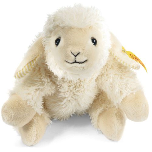 Мягкая игрушка Steiff Floppy Linda lamb cream (Штайф Мягкая Овечка Линда кремовая 16 см) - фото