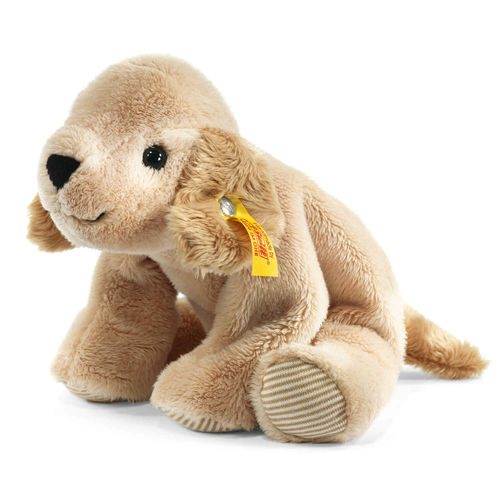 Мягкая игрушка Steiff Floppy Lumpi Golden Retriever (Штайф Мягкий Золотистый Ретривер Люмпи бежевый 16 см) - фото