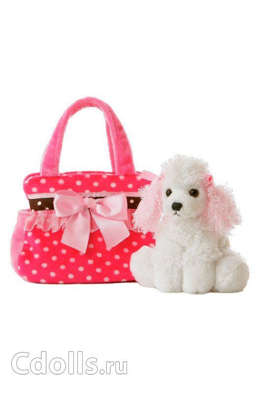 Мягкая игрушка Maru and Friends Princess Poodle Polka-dot (Мару энд Френдз Пудель Принцесса в сумочке в горошек) - фото