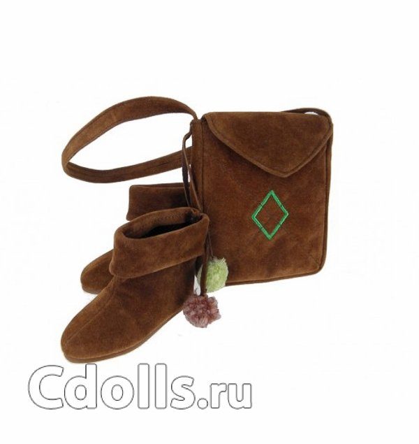 Комплект Maru and Friends Boots and purse (Замшевые сапожки и сумочка для кукол Мару энд Френдз) - фото